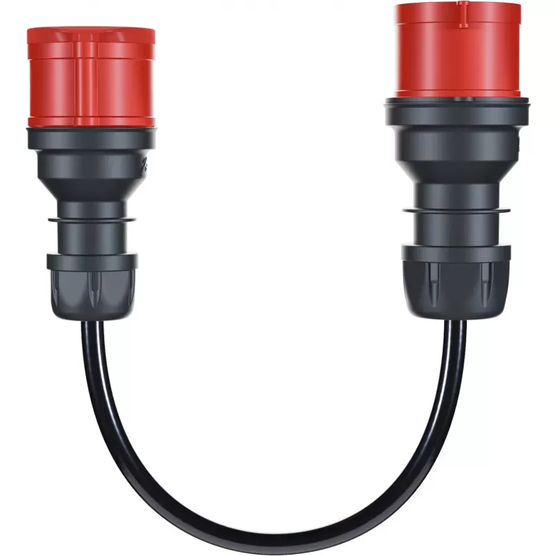 go-e Set de adaptadores para Gemini flex 11 kW, set de 3 piezas (negro, 30 cm)