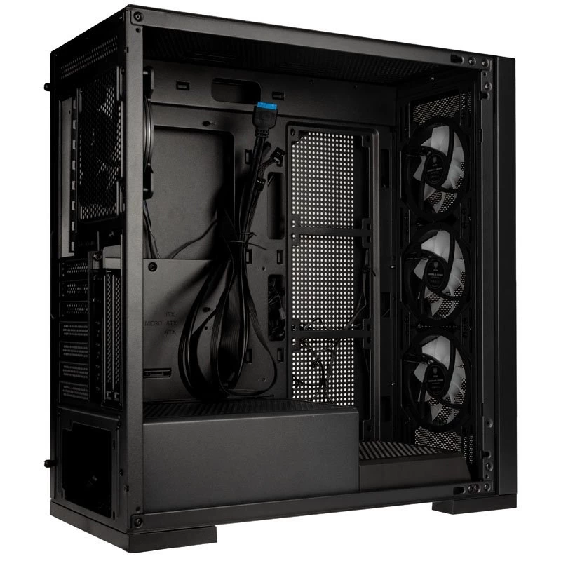 Carcasa de PC Kolink UNITY MESHBAY ARGB Midi Tower negra