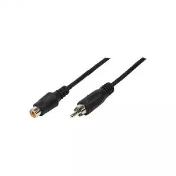 Cable de extensión de audio LogiLink - RCA hembra a RCA macho