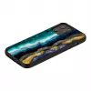 Funda protectora iKins para Apple iPhone 12 Pro Max — diseño ágata morada
