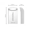 USB 256GB Transcend JetFlash 710 USB3.1 Plata