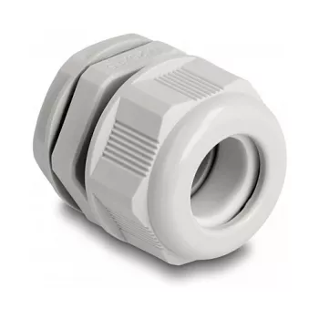 Prensaestopas EX DeLOCK M25 gris 2 uds. poliamida