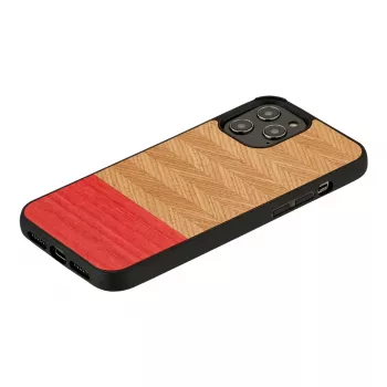 Funda para móvil man and wood para iPhone 12 / 12 Pro – espiga Azalea negro