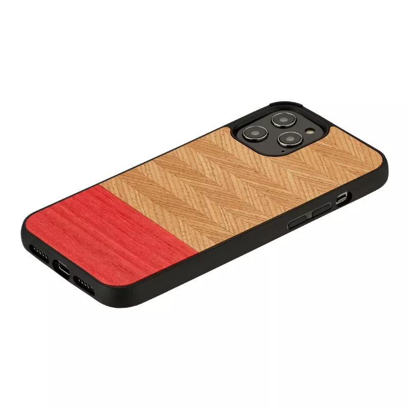 Funda para móvil man and wood para iPhone 12 / 12 Pro – espiga Azalea negro