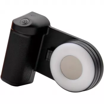 Luz selfie RealPower Selfie MagFree LED Negro Blanco ABS PU