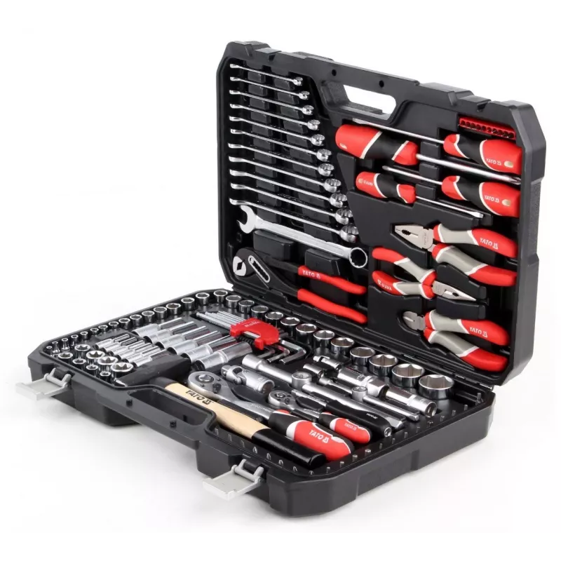 Yato YT-38901 juego de llaves/herramientas XXL, 1/4–1/2 pulgadas, 122 piezas