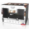 Minicadena estéreo Hi‑Fi Adler AD 1917 — Bluetooth V5.3, CD/USB/MP3, 2×25 W RMS, sintonizador FM, ecualizador de 4 bandas, AUX, negro