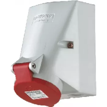 MENNEKES Toma de pared CEE 5x16A 419 TwinCONTACT 6h 400V IP44 UT 180° 419 (419.)