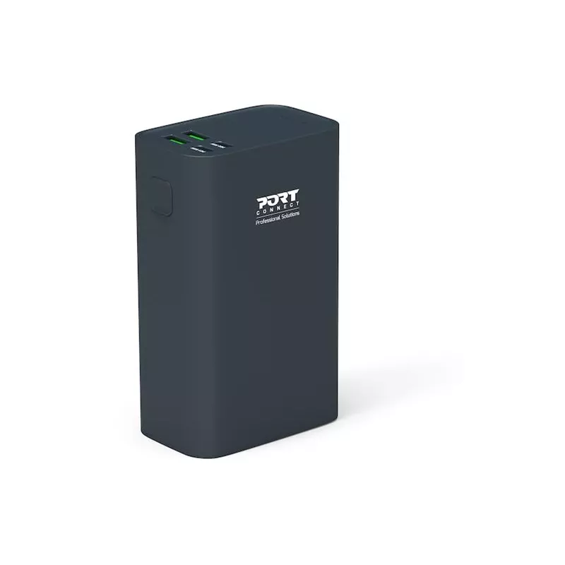 PORT CONNECT Batería externa USB-C PD | 26800 mAh | Azul