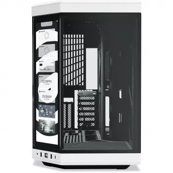 Caja PC HYTE Y70 Touch Infinite Midi Tower negro, blanco