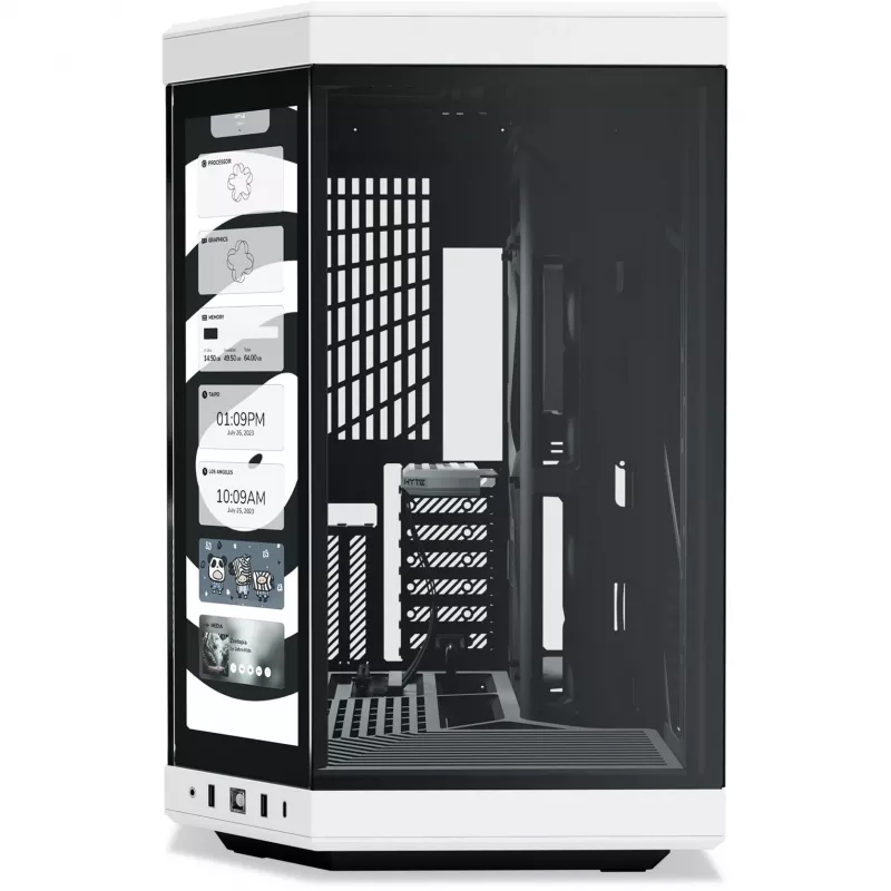 Caja PC HYTE Y70 Touch Infinite Midi Tower negro, blanco