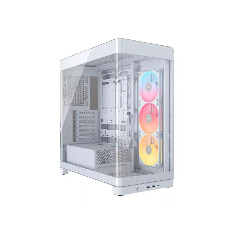 Caja de PC Corsair 4500X LX-R RGB Tempered Glass Midi Tower blanca