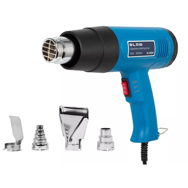 Pistola de aire caliente eléctrica 1500 / 2500 W 300 – 650 °C BLOW