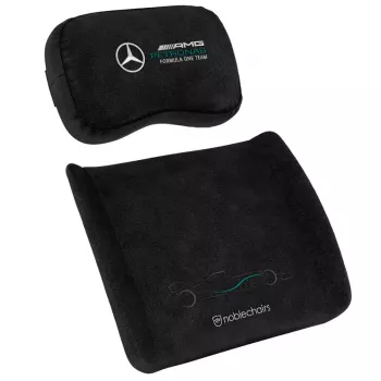 noblechairs set de cojines de espuma viscoelástica - Mercedes-AMG Petronas Formula One Team Edition