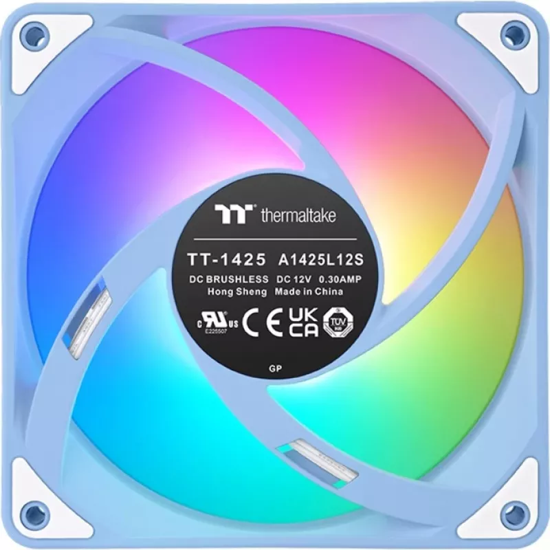 Ventilador de carcasa Thermaltake CT140 EX ARGB 140mm pack de 3 - azul hortensia