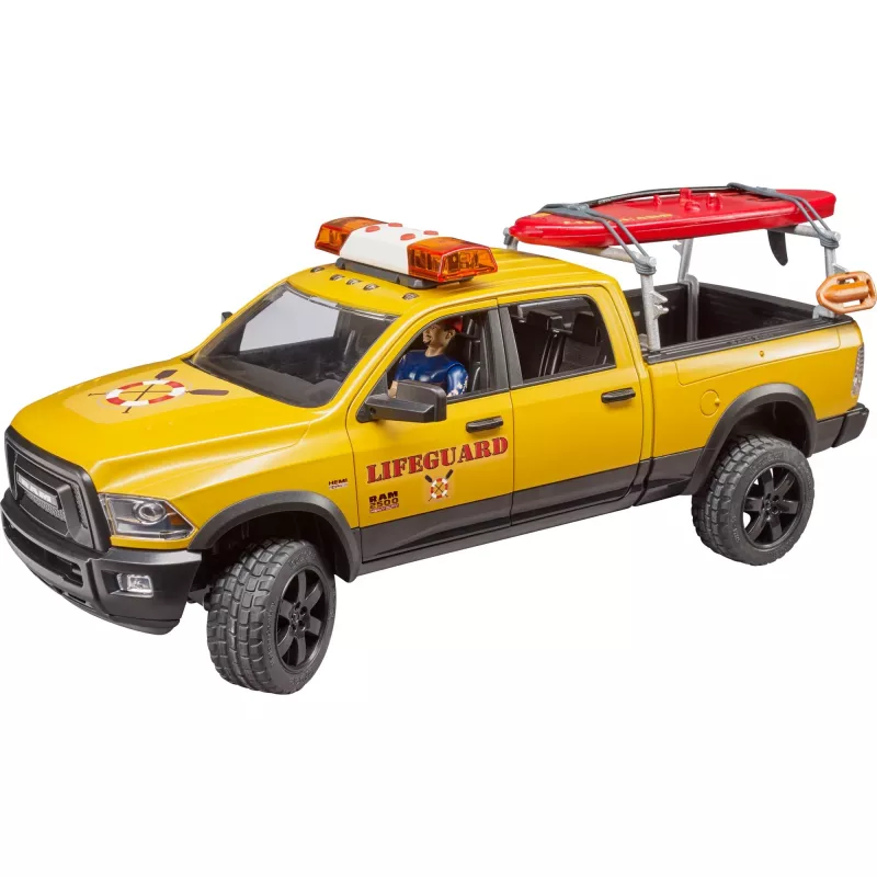 Vehículo de rescate de juguete con figura BRUDER 02506 — plástico ABS, edad recomendada 4+