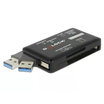 Lector de tarjetas SuperSpeed USB DeLOCK CF SD Micro SD MS M2 xD 5 Gbps