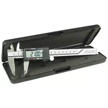 Regla Metal Plástico Negro Plata InLine 43002