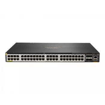 Hewlett Packard Enterprise HPE Aruba 6300M - Switch - L3 - gestionado - 48 x 100/1000/2,5G/5G (PoE+) + 4 x 1 Gigabit / 10 Gigabit / 25 Gigabit / 50 Gigabit SFP56 (uplink / stacking)