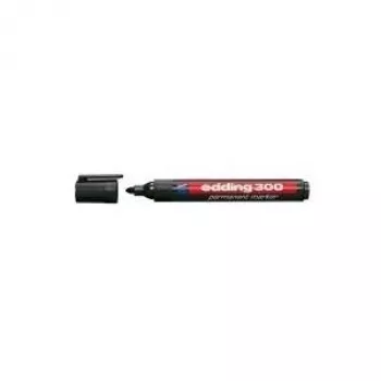 Rotulador permanente Edding 300 Negro 10 uds.