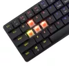 Teclado mecánico White Shark Nagamaki negro — distribución US, interruptores mecánicos rojos
