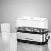 Huevos cocidos Rommelsbacher ER 300 — 3 huevos acero inoxidable, 300 W, tapa transparente