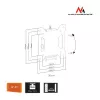 Soporte universal para TV o monitor MC-596 13-23 VESA 100x100 20kg