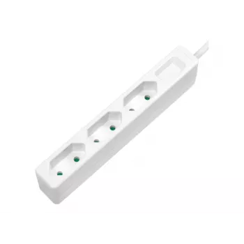 Alargador de corriente LogiLink LPS229 1,5 m 3 salidas AC interior blanco