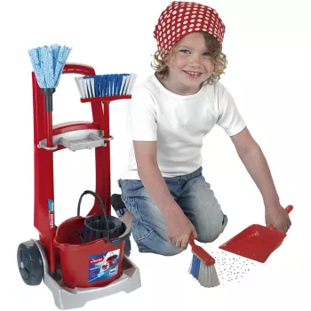 Theo Klein 6741 carrito de limpieza Vileda