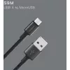 Cable USB Orsen S9M A a Micro USB 2.1A 1 m negro