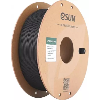 PLA MATTE DUAL 1,75mm negro blanco 1kg ESUN 3D FILAMENT (PLA-MTD175B-BW1P1)