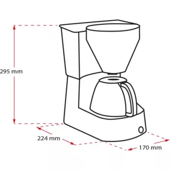 Easy, cafetera de filtro negra