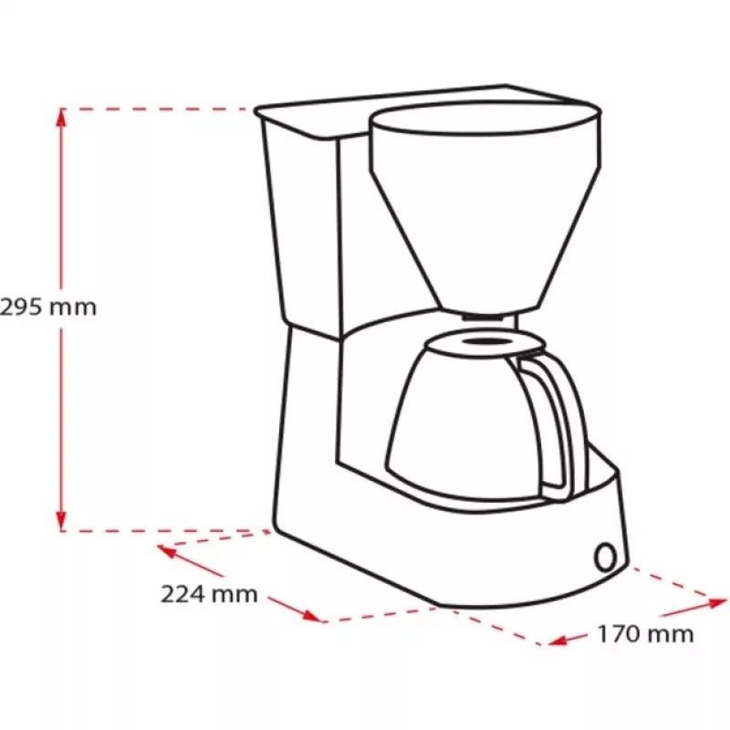 Easy, cafetera de filtro negra