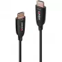 Lindy 38511 cable HDMI 2.1 8K60 híbrido de fibra óptica de 15 m, AOC, HDMI macho a HDMI macho, 4K120, negro