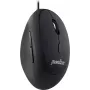 Perixx PERIMICE-519, ratón ergonómico pequeño, para diestros, USB con cable, negro