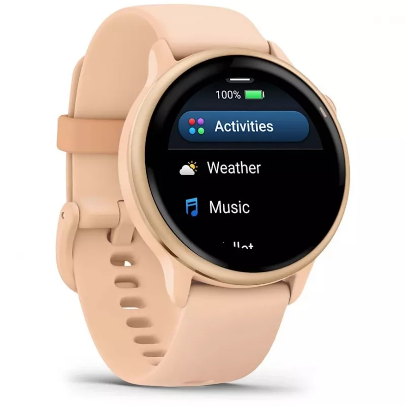 Garmin vívoactive 6 3,05 cm (1,2) AMOLED 42 mm Digital 390 x 390 píxeles Pantalla táctil Rosa Wi-Fi GPS (satélite)