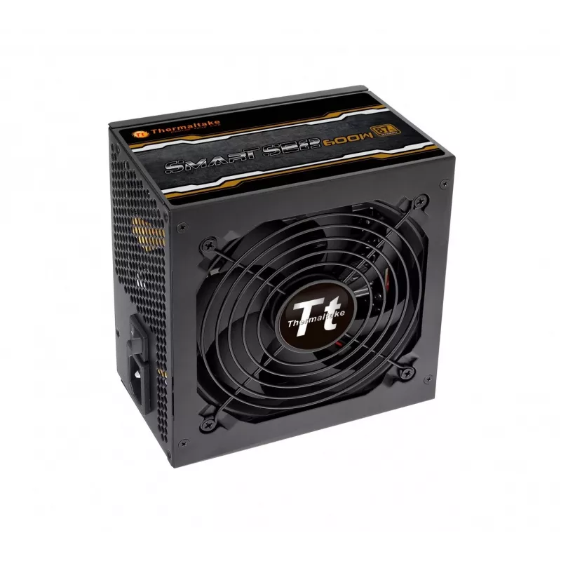 Fuente de alimentación Thermaltake Smart SE2 600W ATX semimodular, 86% de eficiencia, ventilador de 120 mm