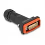 Conector macho DeLOCK D-Sub de 15 contactos con carcasa IP67 impermeable