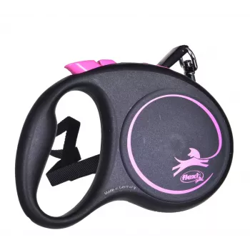 Correa automática Flexi Black Design S 5 m para perro