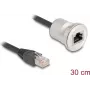 Cable de red DeLOCK 88187 0,3 m Cat5e S/UTP RJ-45 negro plata