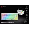 Teclado gaming Savio Phenix WHITE GAT RED PUD con cable inalámbrico USB Bluetooth RGB LED