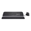 Logitech MX Keys Combo for Business - Conjunto teclado y ratón - retroiluminado - inalámbrico - Bluetooth LE - QWERTY - GB - Grafito