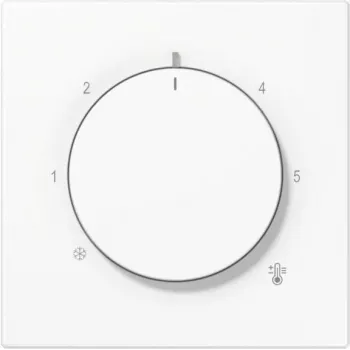 Placa cubierta para termostato Jung LS1749BFWW – modelo LS1749BFWW, acabado blanco