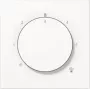 Placa cubierta para termostato Jung LS1749BFWW – modelo LS1749BFWW, acabado blanco