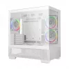 Caja semitorre PC DeepCool CG380 3F WH — Blanca, 235×437×451 mm, compatible con 2,5