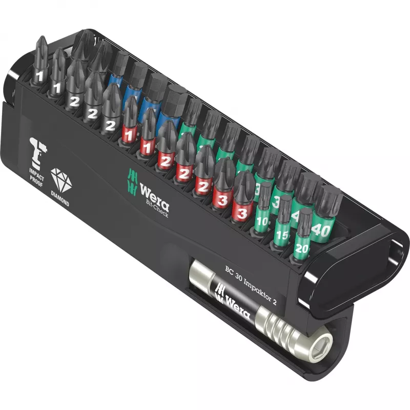 Wera 05057697001 Bit-Check 30 Impaktor 2 set de puntas