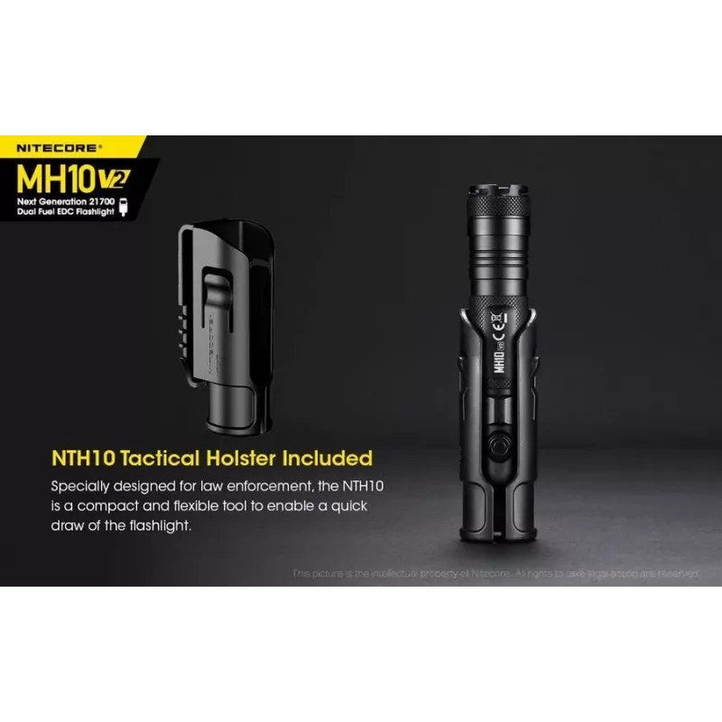 Linterna de mano Nitecore MH10 V2 negra