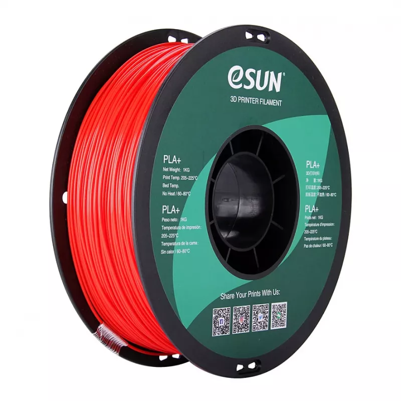 PLA+ 1,75mm rojo 1kg