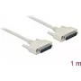 Cable serie DELOCK 84172 D-Sub 25 pines a D-Sub 25 pines, beige, 1 m