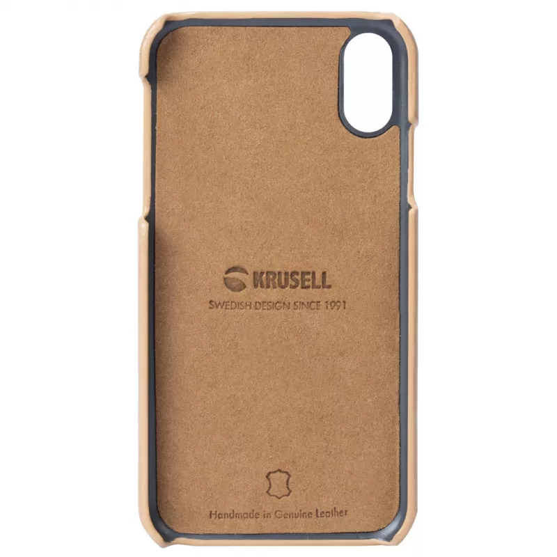Funda para smartphone Krusell Sunne para Apple iPhone XS – vintage nude